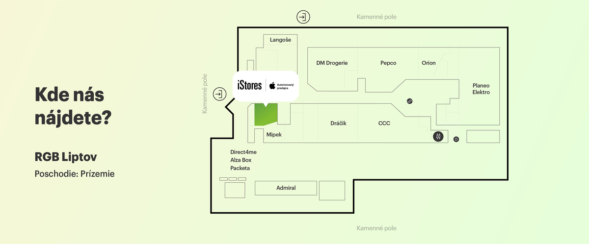 Pôdorys nákupného centra.