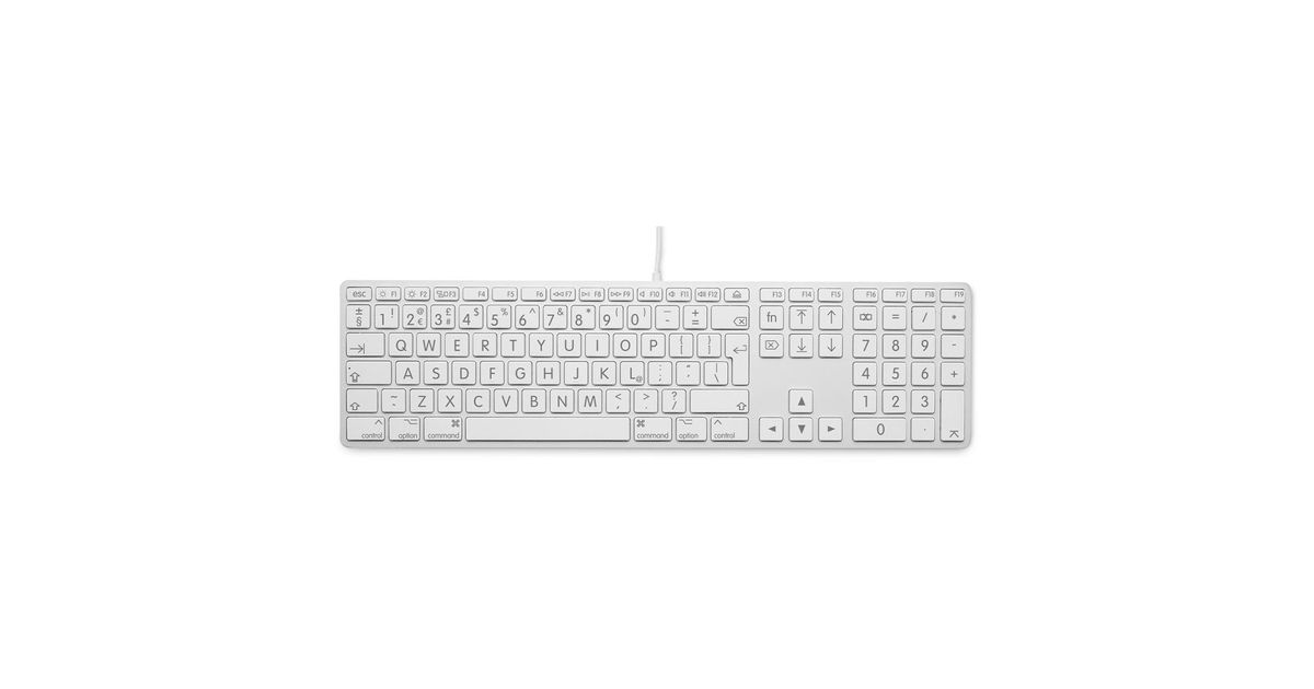 LMP klávesnica Large Font Wired USB Keyboard pre Mac 110 keys EN layout ...