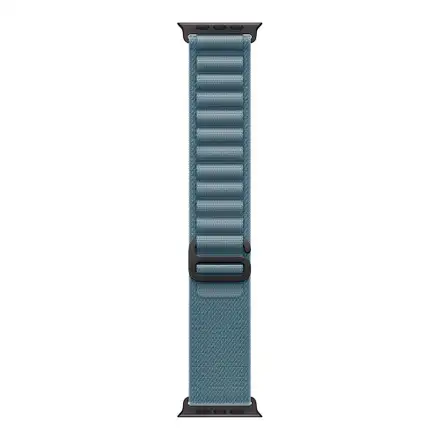 Apple Watch 49mm Light Blue Alpine Loop - Medium - Black Titanium Finish