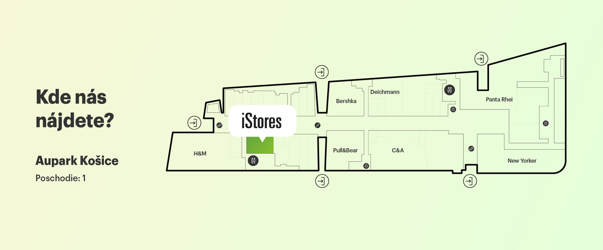 Pôdorys nákupného centra.