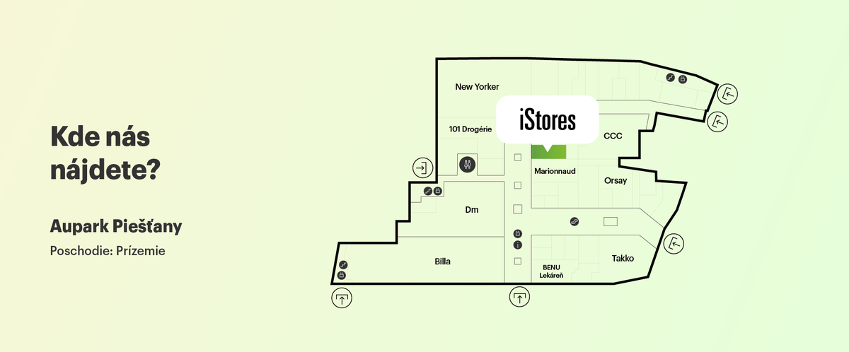 Pôdorys nákupného centra.